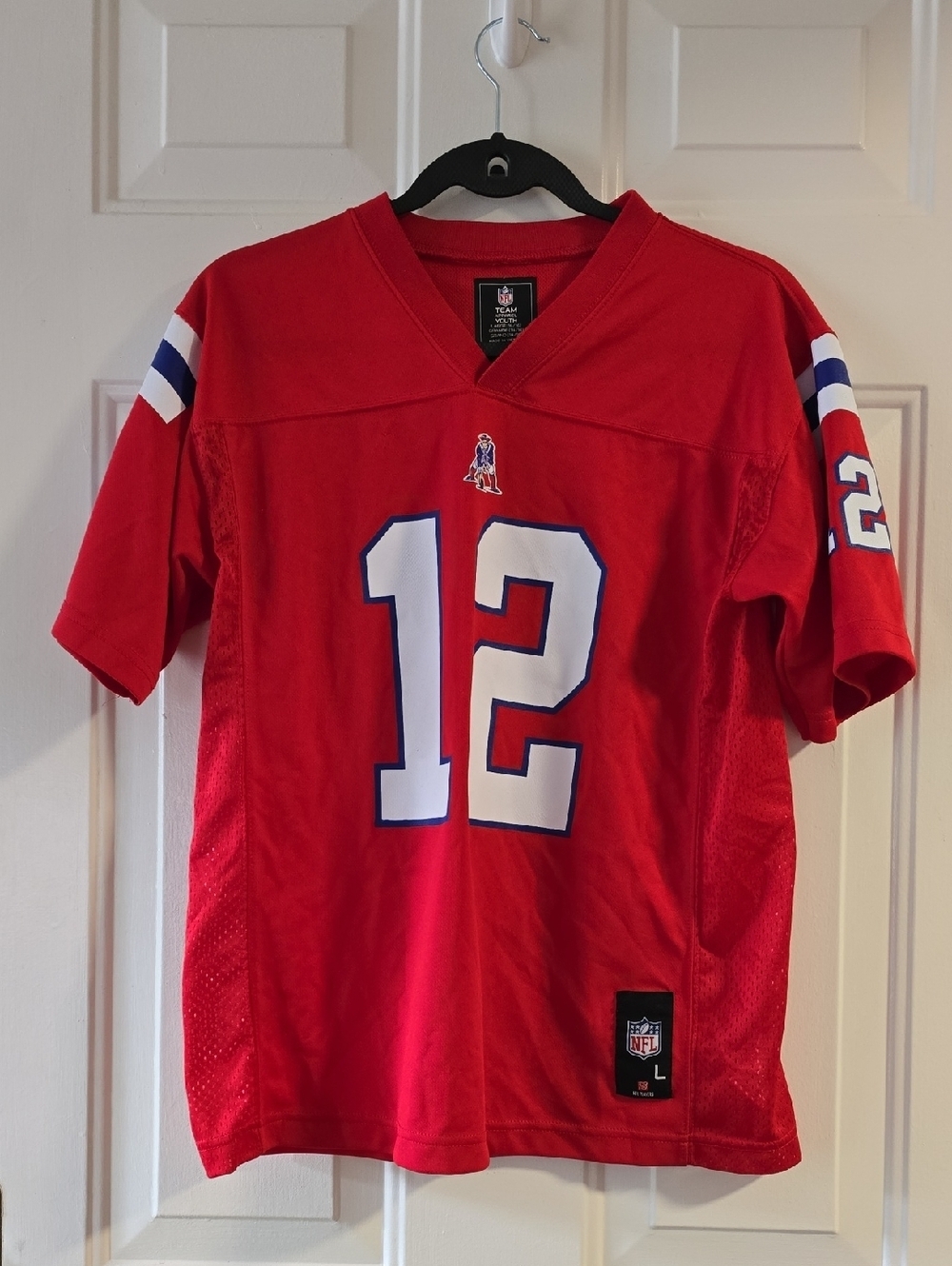 NFL Red #12 BRADY Football Jersey